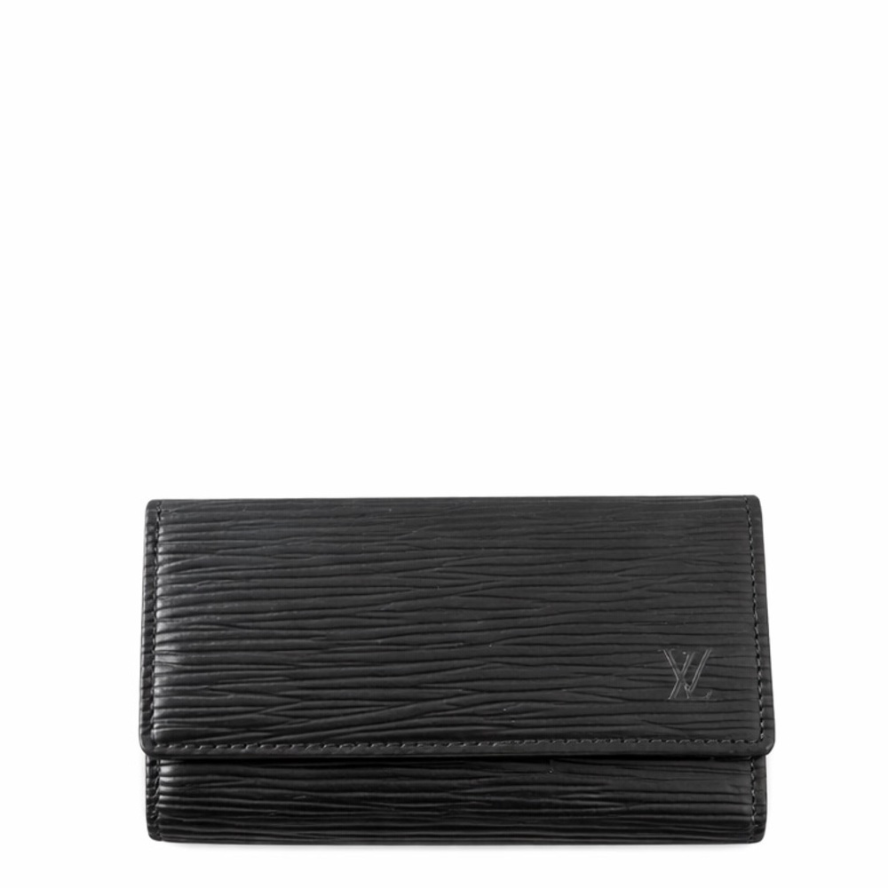 Louis Vuitton Black Epi Leather Key Chain Wallet